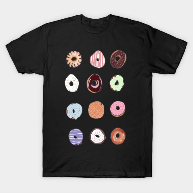 Donut Dozen T-Shirt by paulusjart